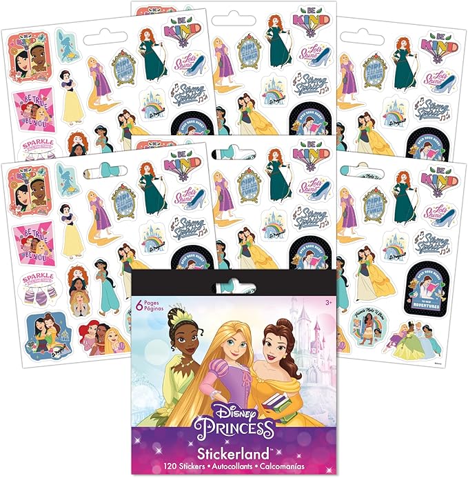 Disney Princess - Sticker Collage Mini Stickerland Pad - 6 Page