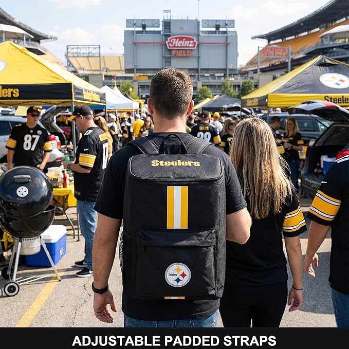 Cooler Backpack – Portable Soft Sided Ice Chest – Insulated Bag Holds 36 Cans - Football Gear – Show Your Team Spirit with Officially Licensed Fan Gear
