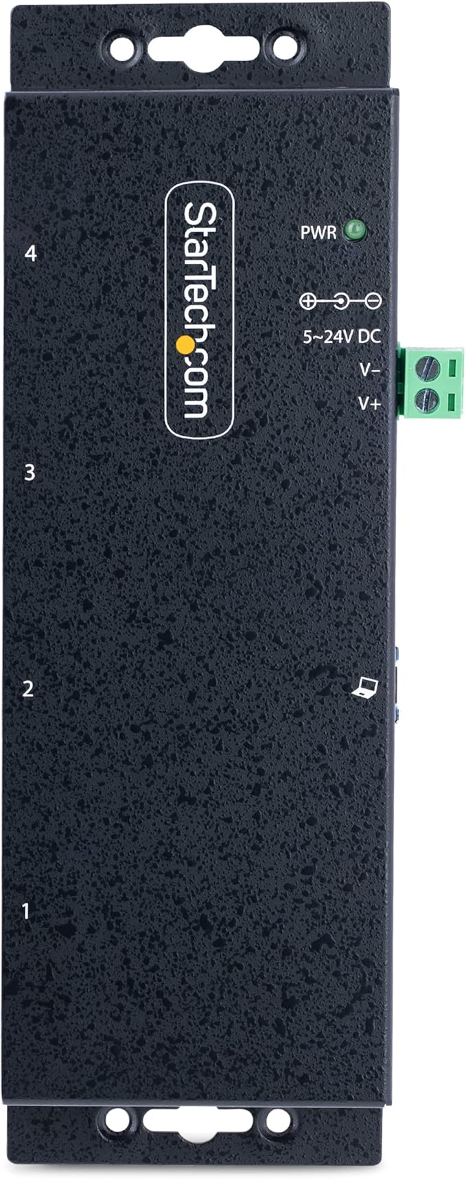 StarTech.com 4-Port Industrial USB 3.0 5Gbps Hub, Rugged USB Hub with ESD Protection, DIN/Wall/Desk Mountable USB-A Hub, USB Expander w/Locking Ports, Heavy Duty - TAA