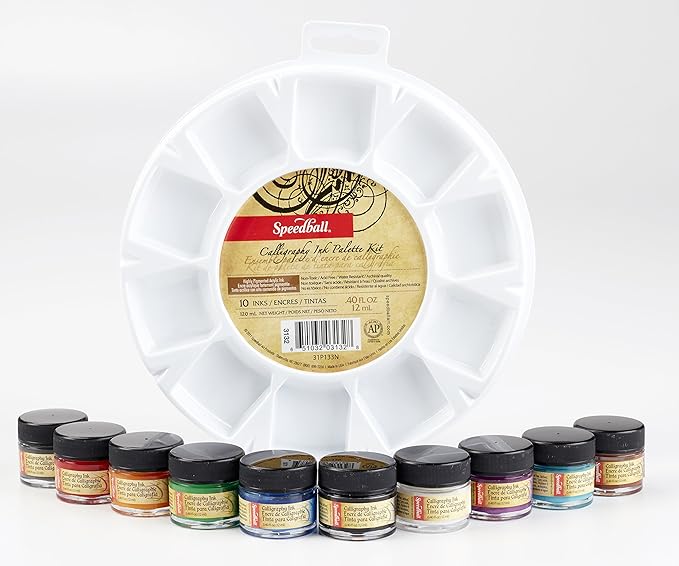 Speedball Art Products SB3132 Calligraphy Ink Palette Kit