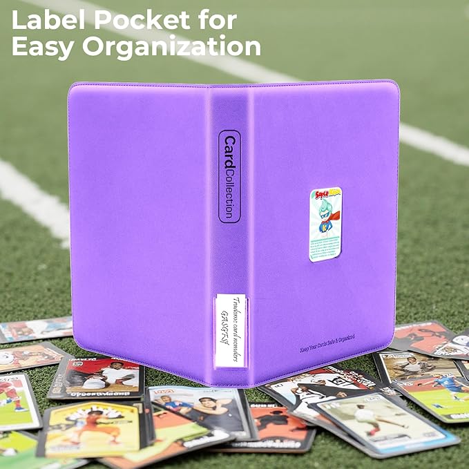 Premium 936 Pockets Leather Baseball Trading Cards Binder w/Zipper Large Capacity Collector Cards Book Album with Display Window, Compatible with TCG MTG Sport Football Soccer Cards