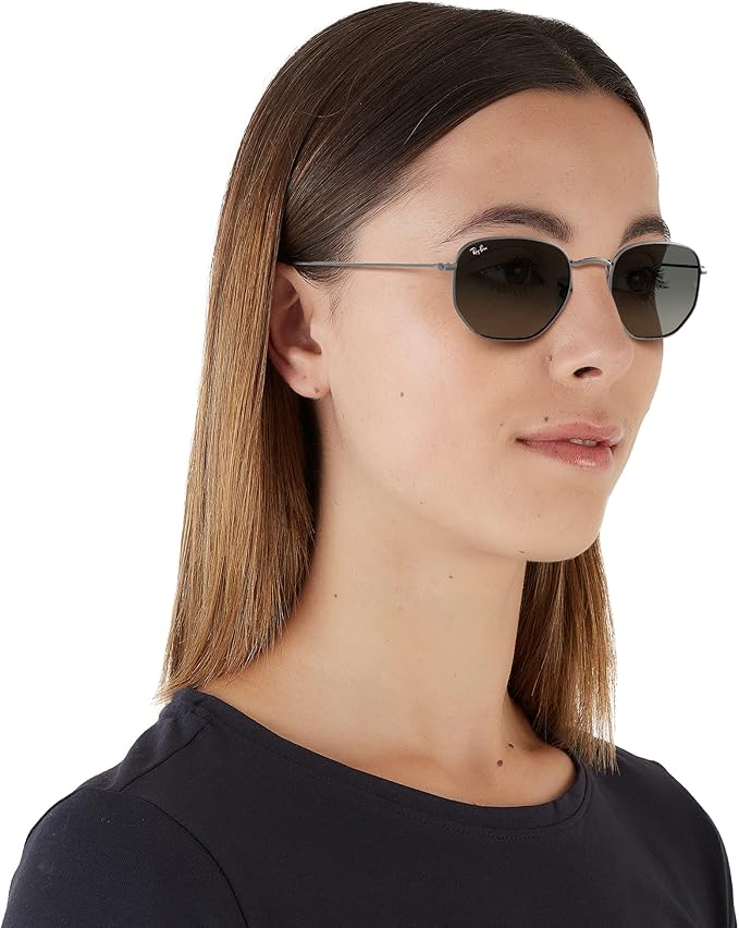 Ray-Ban unisex-adult Rb3548n Hexagonal Flat Lens Hexagonal Sunglasses