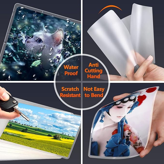 SJPACK Thermal Laminating Pouches, 9 x 11.5 Inches Laminating Sheets, 5 Mil Thick Laminate Sheets, 100 Pack, Clear