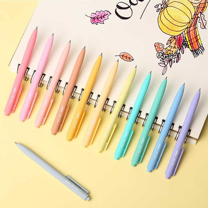Mr. Pen- Retractable Gel Pens, 12 Pack, Assorted Colors, Fast Dry, Gel Pens Fine Point 0.7mm