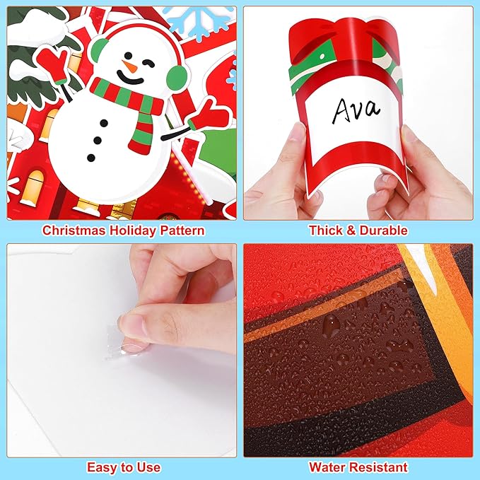 Aneco Christmas Bulletin Board Decorations Xmas Border Trim Christmas Party Supplies Classroom Decoration Cutouts for School Home Wall Decor