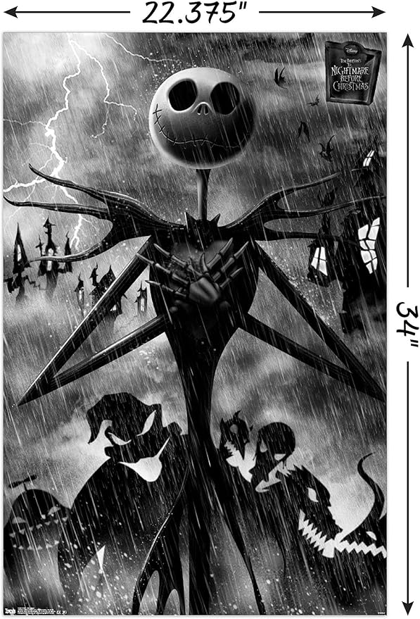 Trends International The Nightmare Before Christmas Shadows Wall Poster 22.375" x 34"