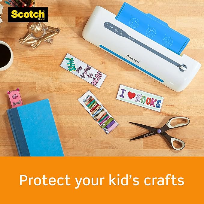 Scotch Thermal Laminating Pouches,Clear,5 mil,Laminate Business Cards,Small Banners,Essays,Office or School Supplies,Fits Letter Size 8.9x11.4 in Paper,(Pack of 600)
