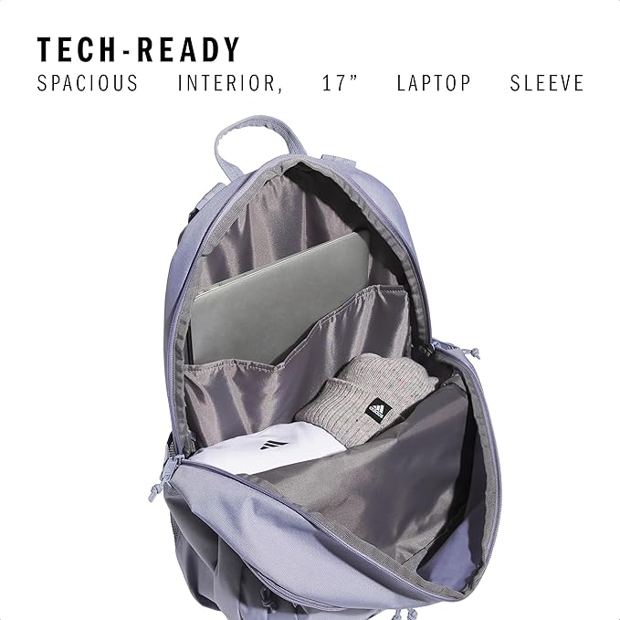 adidas Prime Backpack for Work, Travel Bag for Women and Men with Padded Compartment for Laptop