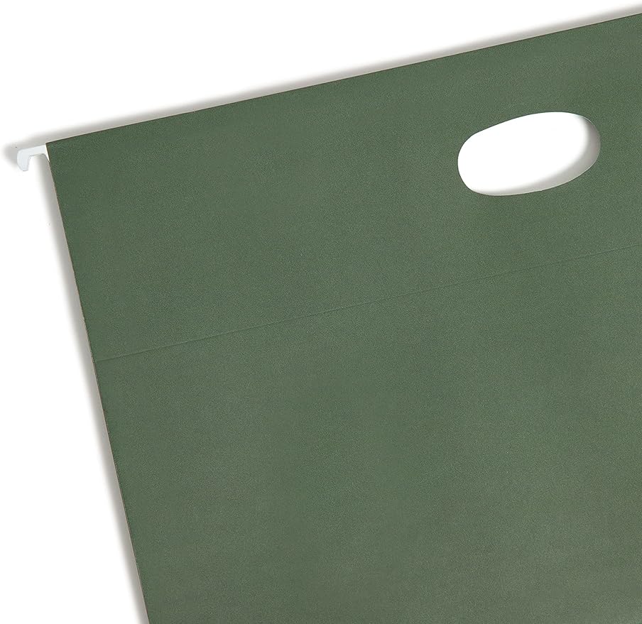 Smead Hanging File Pocket with Full-Height Gusset, 3-1/2" Expansion, Legal Size, Standard Green, 10 Per Box (64320)