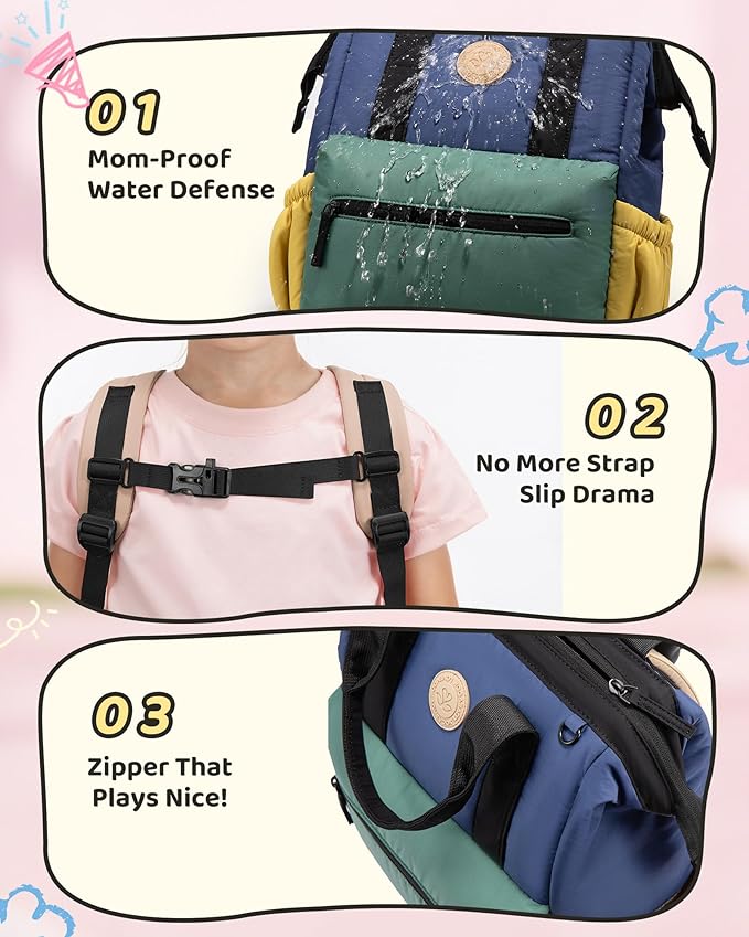 LOVEVOOK Toddler Backpack for Boys 2-4, Small Preschool Backpack for Boys, Lightweight Travel Kids Backpacks for Kindergarten, Mini Daycare Bookbag with Chest Buckle