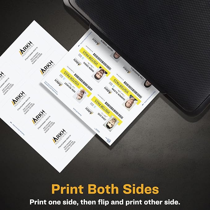 Avery Durable ID Cards, Laser Printable on Both Sides, Blank White, 80 Total, 2.125" x 3.375" (61610)
