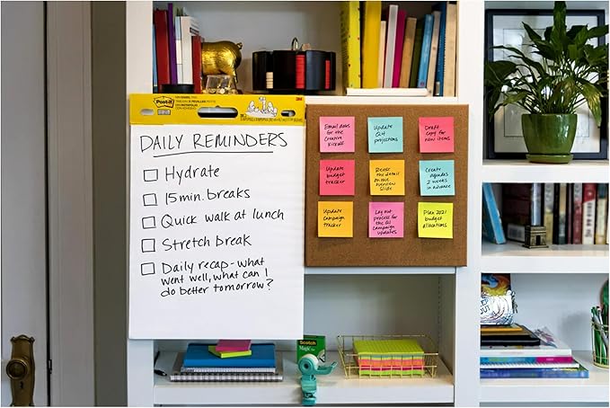 Post-it Super Sticky Notes, 5 Sticky Note Pads, 3 x 3 in., Ideal for Organization in Your Dorm, Home or Office, Single Color Packs Collection, Tropical Pink
