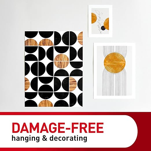 Command Small Poster Strips, 128 White Adhesive Strips (2 Packs of 64), Damage-Free Hanging for Posters, Kids’ Artwork, Banners & Signs, No Tools, Removes Cleanly