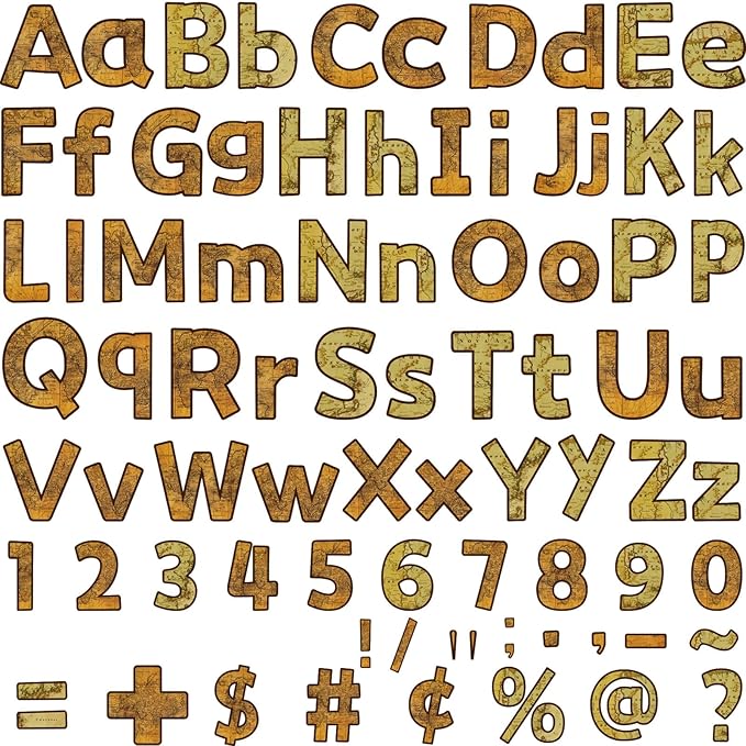 chiazllta 266 Pcs Letters Combo Pack Set Bulletin Board Letters Travel The Map Letters and Number Accents for Kids Bulletin Board Display Home School Classroom Decor