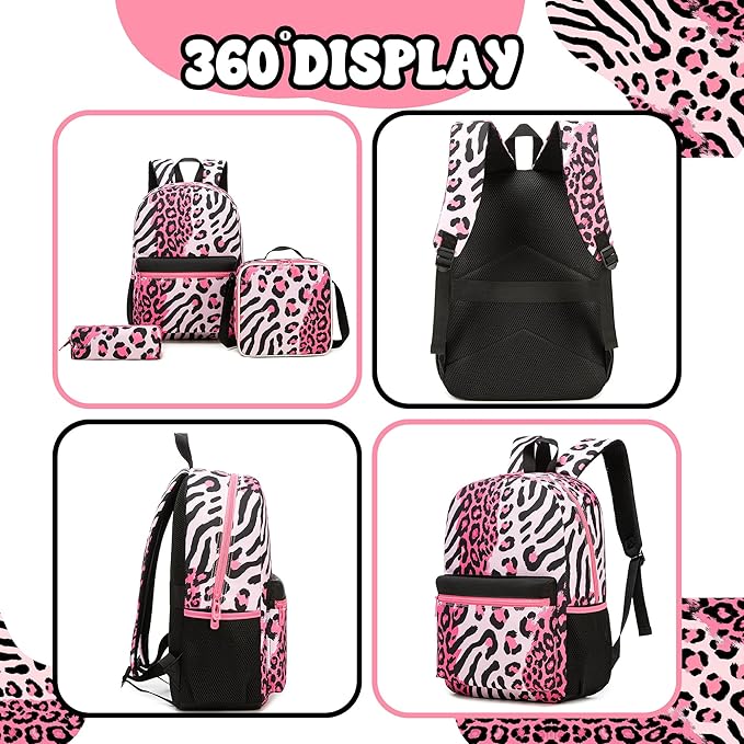 Backpack for Girls Backpack with Lunch Box School Backpacks for Girls with Pencil Case Back to School Supplies