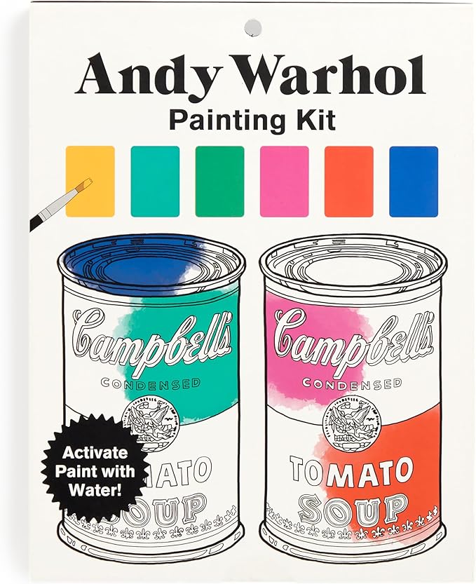 Mudpuppy Andy Warhol – Painting Kit with Illustrations of Pop Art Designs for Children Ages 5 and Up