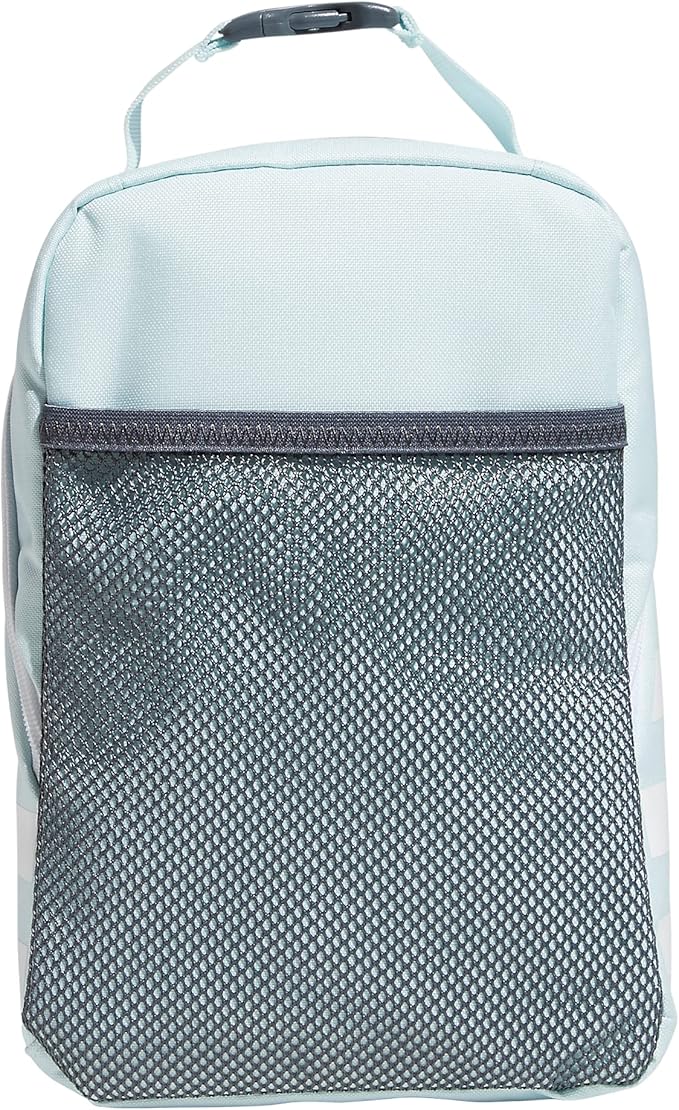 adidas Unisex Santiago Lunch Bag, Insulated School Food Container Box Discontinued, Almost Blue/White/2.0, One Size