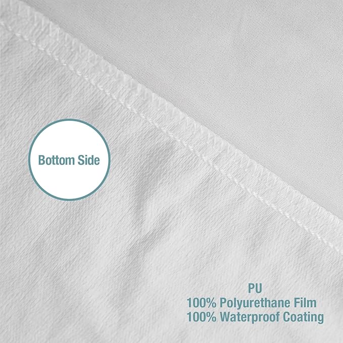 Bedecor Full XL Waterproof Mattress Protector,Soft Cotton Terry Fitted Cover for Pregnant Women and Incontinence, Fits 9-18 Inch Deep Pocket