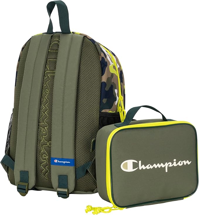 Champion Munch Backpack Lunch Kit Combo Olive One Size