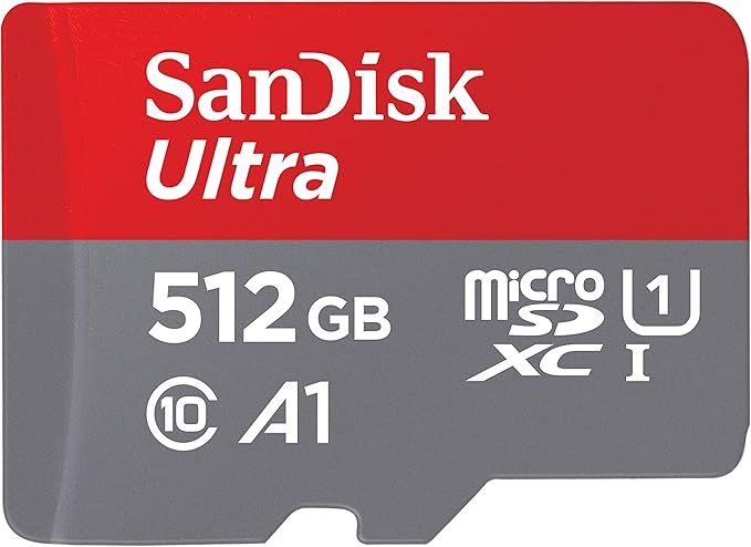 SanDisk 512 GB MicroSDXC Ultra 150MB Card Only – Extended Capacity SD (MicroSDHC)