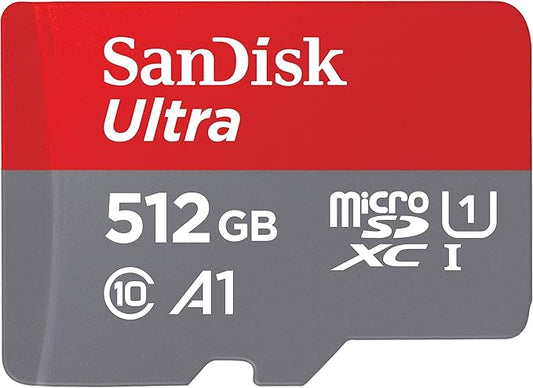 SanDisk 512 GB MicroSDXC Ultra 150MB Card Only – Extended Capacity SD (MicroSDHC)