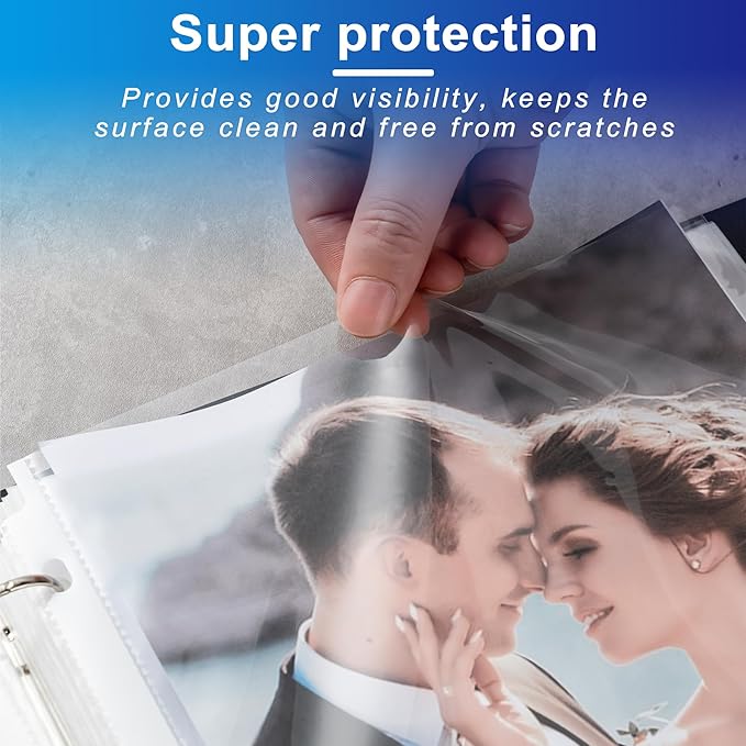 80 Pack Clear Sheet Protectors, 8.5 x 11 inch Page Protectors for 3 Ring Binder,Top Loading Paper Protector for Documents and Photos,Letter Size