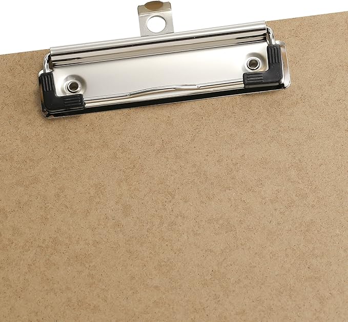 Officemate Recycled Wood Clipboard, Letter Size, Low Profile Clip, 9 x 12.5 Inches (83219), Each, Brown