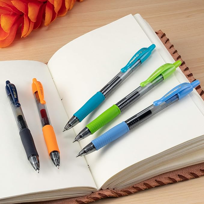 Pilot G2 Premium Retractable Gel-Ink Rolling Ball Pens, Bold Point (1.0mm), 1.0 Gel Pens, Assorted, 14-Pack - Ideal for School, Journaling, & Office Writing