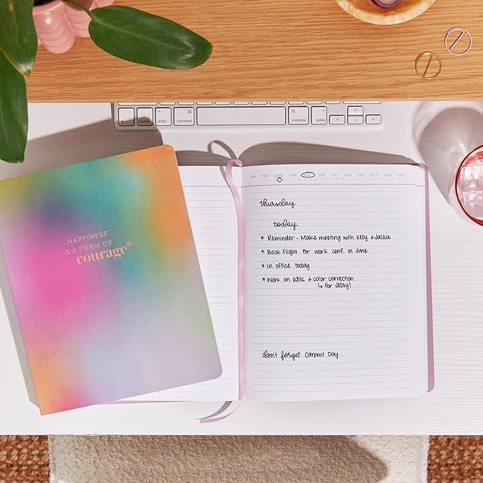 Erin Condren Perfect-Bound Paperback Notebook, Lined Layout with 80 Lb. Paper by Erin Condren, Metallic Colorblends Cover, Lined Journal, Perfect-Bound Notebook