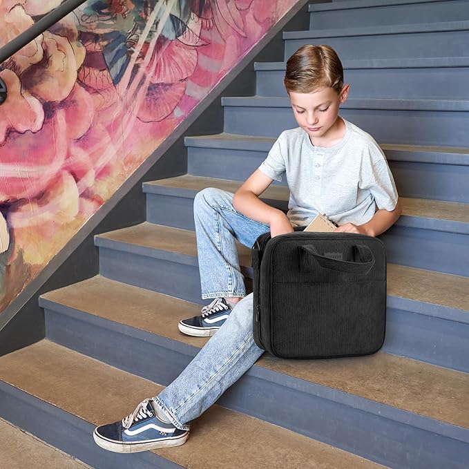 Sturdy 3-Ring Zipper Binder with Shoulder Strap for School – Beautiful 2-Inch Zip-Up Binder with Extra Pockets Holds 500 Sheets, Books & Laptop – Easy-to-Carry Trapper Keeper Made of Premium Fabric