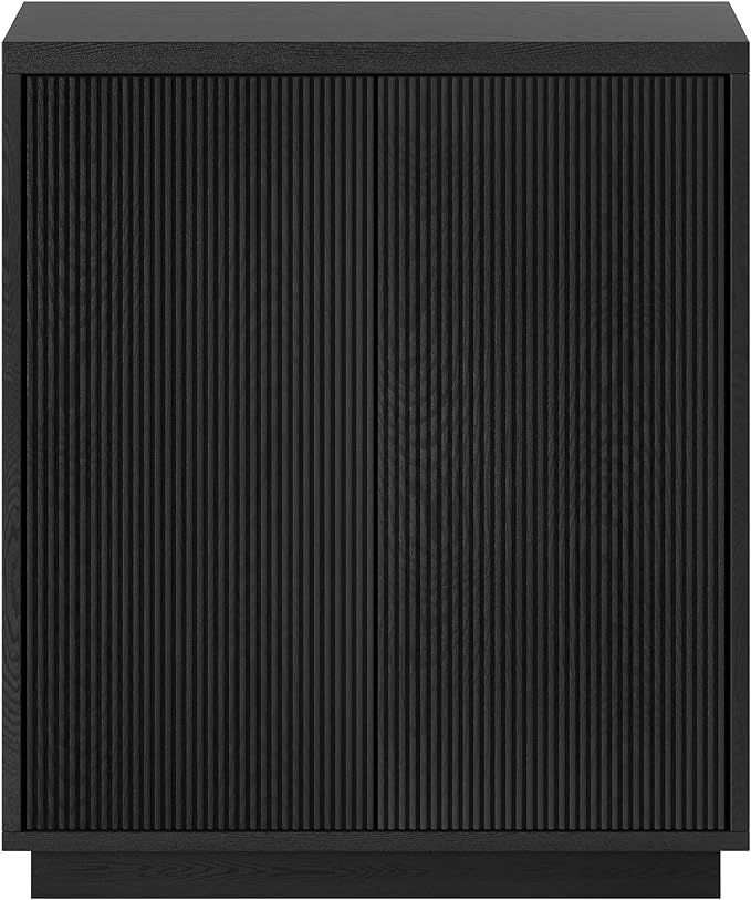 Henn&Hart Alston Accent Cabinet, 28" Wide, Black Grain