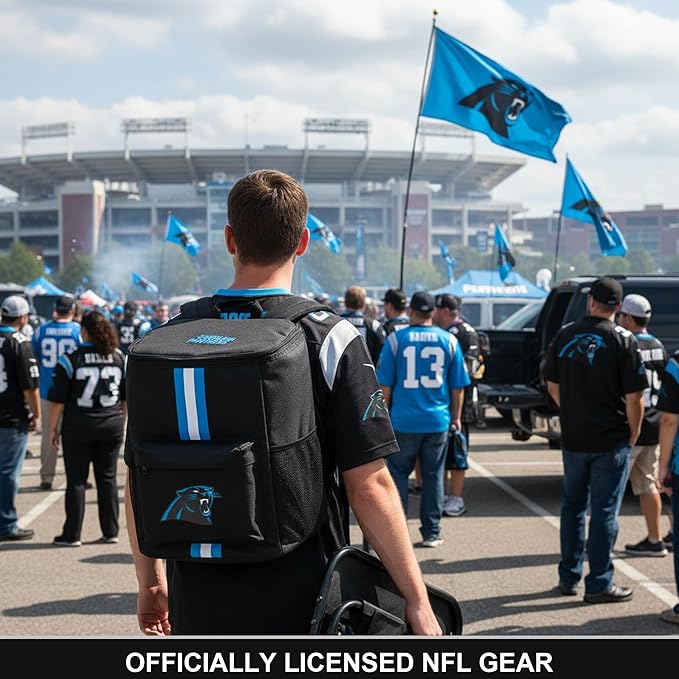 Cooler Backpack – Portable Soft Sided Ice Chest – Insulated Bag Holds 36 Cans - Football Gear – Show Your Team Spirit with Officially Licensed Fan Gear