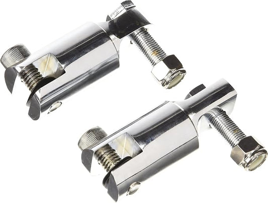 Kuryakyn 8041 Motorcycle Foot Control Component: 2-1/4" Footpeg/Stirrup/Heel Rest Extenders, Chrome, 1 Pair