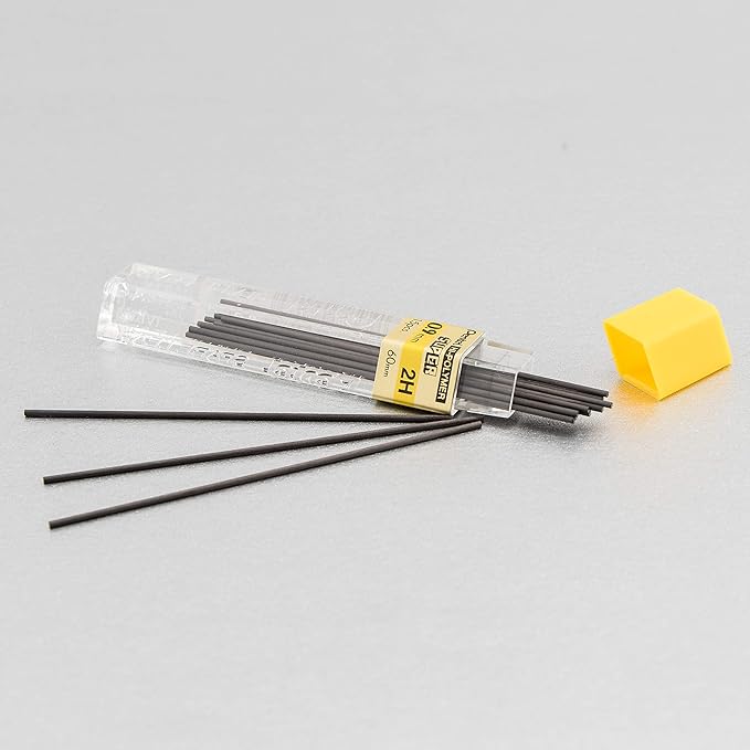 Pentel Super Hi-Polymer Lead Refill, 0.9mm Thick, 2H, 180 Pieces of Lead (50-9-2H)