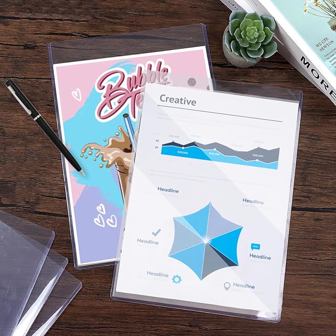 8Pcs 8" x 10" Photo Toploaders Clear Sheet Protectors Rigid Print Protectors Hard Plastic Paper Page Top Loaders Magazine Protector for Collectors Document Holder