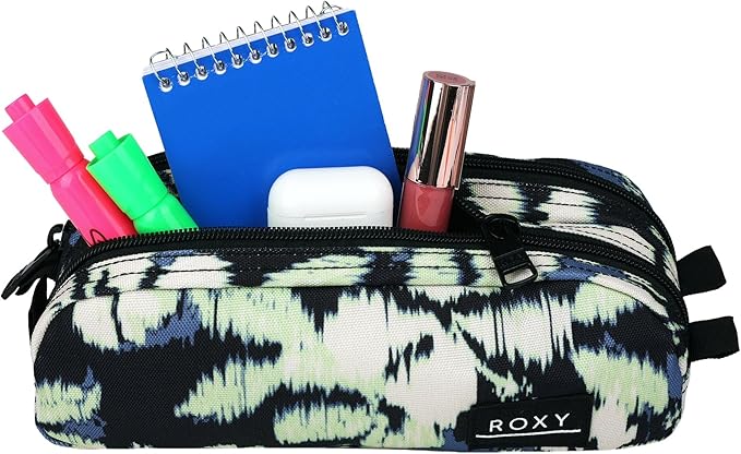 Roxy Da Rock Printed Supply Storage Bag Case (One Size) - Wild Wind Hibiscus Mirage