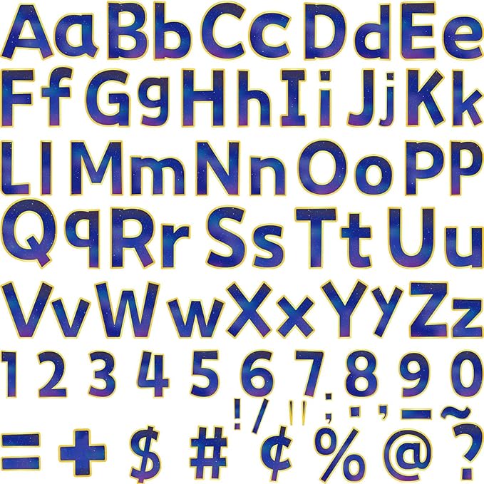 266 Pcs Letters Combo Pack Set Bulletin Board Letters Thanksgiving Fall Letters and Number Accents Bulletin Board Display Home Decor