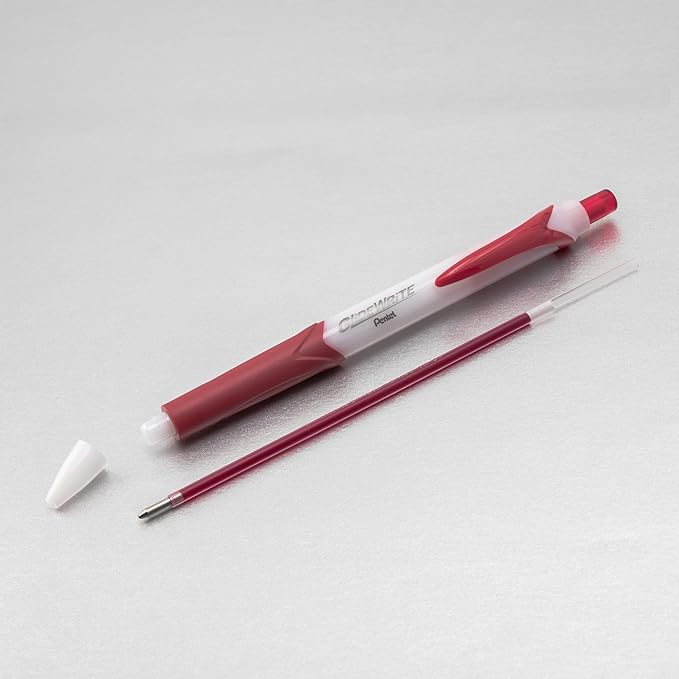 Pentel GlideWrite Ballpoint Pen with TechniFLO Ink, (1.0mm) Medium Line, Assorted Ink, Pack of 14 (BX910BP14M)