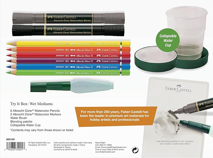 Faber-Castell Graphic Art Try It Box - Wet Mediums Set