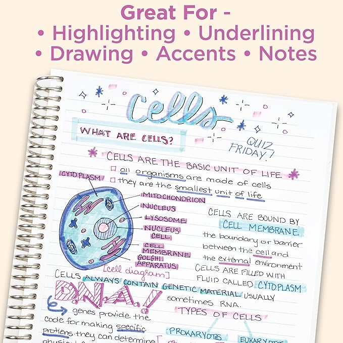 Zebra Pen Mildliner Dual-Tip Highlighter Set, Broad and Fine Tips, No Bleed, Ideal for Bible Highlighting, Journaling, School and Office Supplies, Assorted Neutral Vintage Ink Colors, 5-Pack (78605)