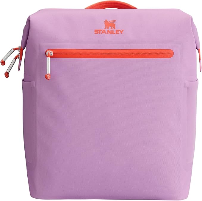 Stanley All Day Madeleine Backpack Soft Cooler 20 Can Cooler with Handle and Shoulder Straps Insulated Travel Bag with Zipper BPA-Free