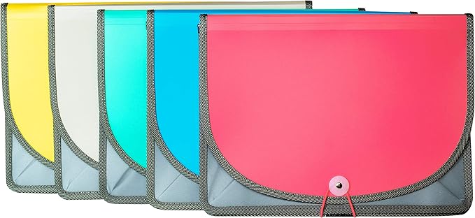 C-Line Extra Large Poly Document Case, Letter Size, 500-Sheet Capacity, 1 Case, Color May Vary (58350)