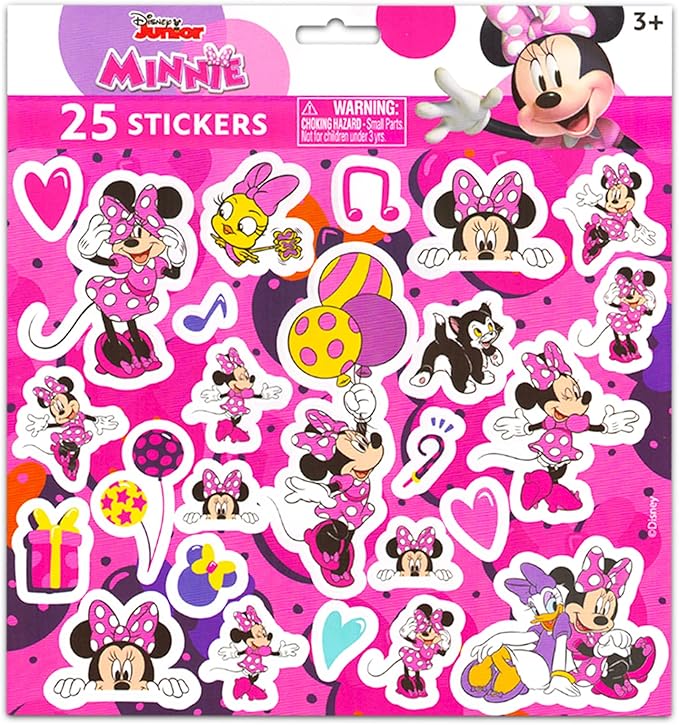 Minnie Mouse Mini Backpack with Lunch Box Set - Bundle 11" Backpack, Lunch Bag, Stickers, More | Minnie Mouse School Supplies for Kids