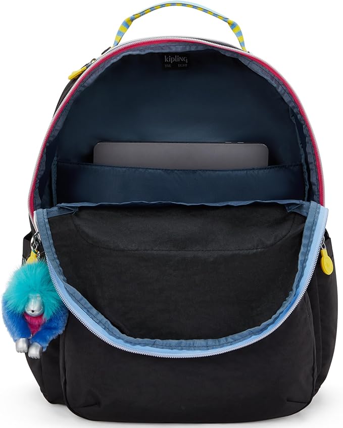 Kipling Women's Seoul 15" Laptop Backpack, Durable, Roomy with Padded Shoulder Straps, Built-In Protective Sleeve