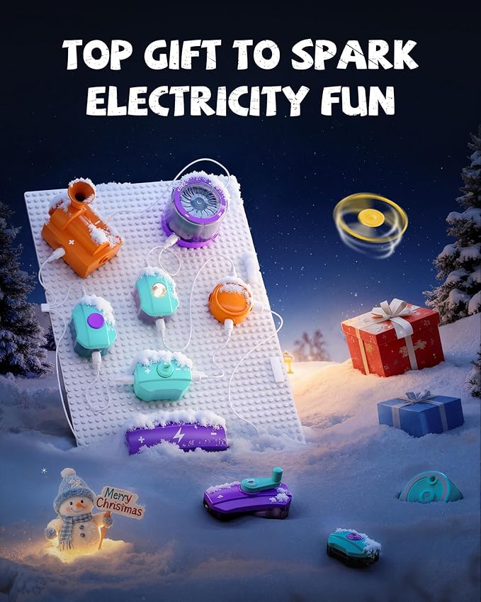 Science Kits for Kids Age 5-7 8-12, STEM Science Circuits Experiments for Kid, Over 450 Projects, 45 Circuit Parts, STEM Toys for 5+ Year Old, Ideas Gifts for Smart Kids, Educational Toy Gifts
