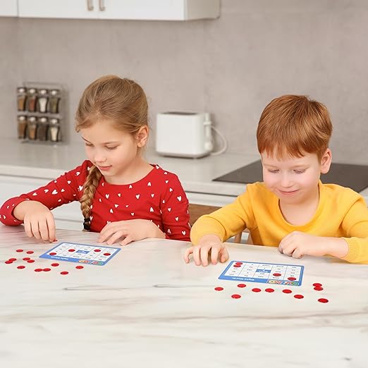 QUIZMO Sight Words - Bingo-Style Vocabulary Game - 4 Levels of Difficulty for Ages 5-9 - Teach Basic Reading and Writing Skills