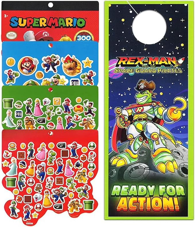 Nintendo Store Super Mario Sketchbook Set for Kids, Toddlers ~ 3 Pc Bundle with Mario Coloring Journal, Stickers, and More (Mario Drawing Pad Activity Kit)