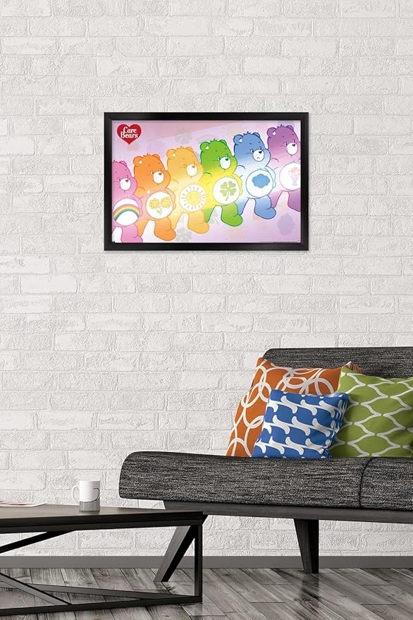 Care Bears - Care Bear Stare Wall Poster, 22.4L" x 14.7W", Black Framed Version