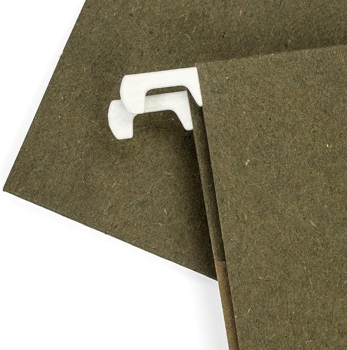 50 Extra Capacity Hanging File Folders, Heavy Duty Expanding Hang Folders with 2’’ Expansion, Standard Letter Size, Designed to Store Bulky Files, 50 Pack