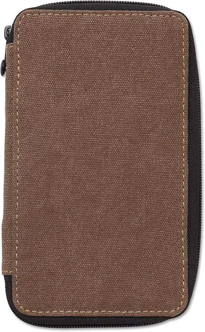 Speedball Art Products 252240 Canvas Case 24 Pencil Storage Canvas Pencil Case, Chocolate